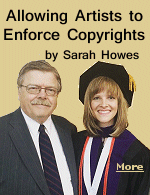 My daughter Sarah was an attorney with the Screen Actors Guild in NYC, working to improve artists rights. She's now moved on to Hollywood, serving as a lobbyist for the Directors Guild, all while gaining a reputation as an expert on copyright law. Taught the little rascal everything she knows.